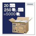 Toilet Seat Covers | Tork TC0020 14.5 in. x 17 in. Half-Fold Paper Toilet Seat Cover - White (250/Pack, 20 Packs/Carton) image number 0