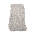 Mop Heads | Boardwalk BWKRM03032S Cut-End Rayon Wet Mop Heads - White (12/Carton) image number 0