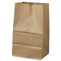Grocery Bags | Ross & Wallace Paper Products 100321500PK/BL 8.13 in. x 5.88 in. x 12.5 in. #20 Squat Size Grocery Paper Bags - Kraft (500/Bundle) image number 0