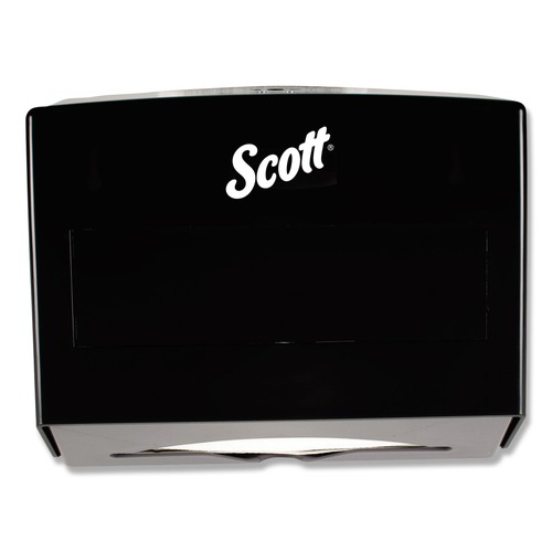 Towel Dispensers | Scott 09215 Scottfold 10.75 in. x 4.75 in. x 9 in. Folded Towel Dispenser - Black (1/Carton) image number 0