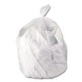 Low-Density Trash Bags | Boardwalk H7450PCKR01 44 Gallon 1.3 mil 37 in. x 50 in. Perforated Roll Low-Density Waste Can Liners - Clear (100/Carton) image number 2