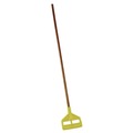 Mop Handles | Rubbermaid Commercial FGH115000000 54 in. Invader Wood Side-Gate Wet-Mop Handle - Natural/Yellow image number 0