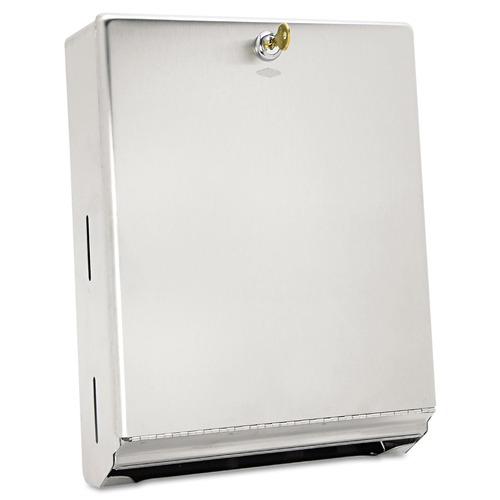Towel Dispensers | Bobrick B-262 10.75 x 4 x 14 Surface-Mounted Paper Towel Dispenser - Stainless Steel image number 0