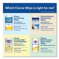 Cleaning Cloths & Wipes | Clorox 30112 7 in. x 8 in. 1-Ply Disinfecting Wipes - Fresh Scent/Citrus Blend, White (35/Canister, 3 Canisters/Pack) image number 5
