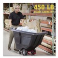 Carts & Trucks | Rubbermaid Commercial FG130400BLA 202 gal. 450 lbs. Capacity Plastic Rotomolded Tilt Truck - Black image number 8