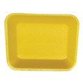 Food Containers & Lids | GEN 8PYEL 10.8 in. x 8.82 in. x 1.5 in. #8P Meat Trays - Yellow (200/Carton) image number 3
