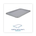 Steam Table Parts | Boardwalk BWKLIDSTEAMFL 12.88 in. x 20.81 in. x 0.63 in. Aluminum Steam Table Pan Lids (50/Carton) image number 3