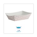 Food Containers & Lids | Boardwalk BWK30LAG050 0.5 lbs. Capacity Paper Food Baskets - Red/White (1000/Carton) image number 2