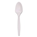 Disposable Spoons | Boardwalk BWKSPOONPPMW 5.31 in. Mediumweight Polypropylene Plastic Spoon Cutlery - White (1000/Carton) image number 0