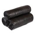 High-Density Trash Bags | Inteplast Group VALH3860K22 High-Density 60 Gallon 38 in. x 58 in. Commercial Can Liners - Black (150/Carton) image number 2