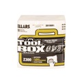 Cleaning Cloths & Wipes | Sellars 660708201002 1-Ply 11.87 x 13 Z300 Quarterfold Wipers - White (12/Carton) image number 1