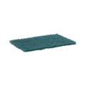 Scouring Pads & Sticks | Boardwalk 86LGI 6 in. x 9 in. Heavy-Duty Scour Pad - Green (15/Carton) image number 2