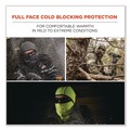 Head & Face Protection | Ergodyne 16834 N-Ferno 6823 One Size Fits Most Fleece Hinged Balaclava Face Mask - Lime image number 2