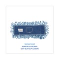 Mop Heads | Boardwalk BWK1118 18 in. x 5 in. Cotton/Synthetic Looped-End Mop Head - Blue image number 3