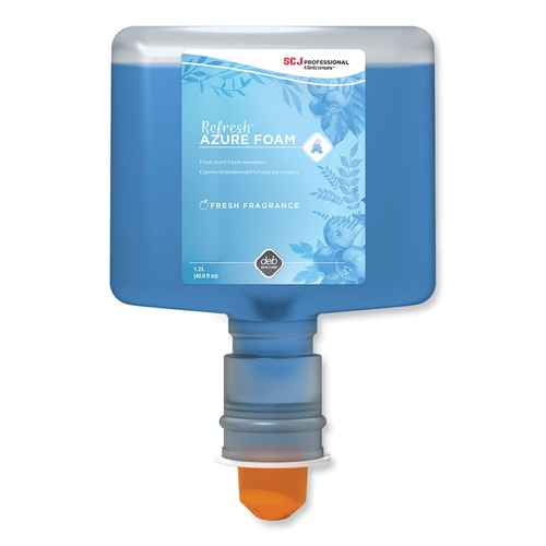 Soap Refills | SC Johnson AZU120TF 1.2L Refill Fresh Apple Scent Refresh Foaming Hand Soap Touch Free Cartridge (3/Carton) image number 0