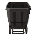 Carts & Trucks | Suncast Commercial RMTTHD100 1 cu. Yd. 2,200 lbs. Capacity Forkliftable Frame Heavy Duty Tilt Truck - Black/Red image number 3