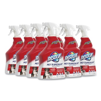 CARPET CLEANERS | RESOLVE 19200-99850 Pet Specialist 32 oz. Trigger Spray Bottle Stain and Odor Remover - Citrus (12/Carton)
