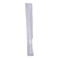 Disposable Knives | Boardwalk BWKKNIFEIW Mediumweight Wrapped Polypropylene Cutlery Knives - White (1000/Carton) image number 2