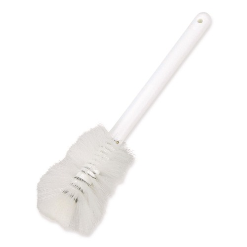 Brushes | Carlisle 4046600 Sparta 4.5 in. Pint Plastic Handle Bottle Brush - White image number 0