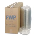 Aluminum Pans & Lids | Pactiv Corp. 1064DP4CLRL 4 Compartment 64 oz. 10 in. Diameter Plastic Dip Cup Platter - Clear image number 0