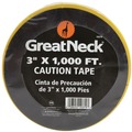 Safety Tapes | Great Neck 10379 3 in. x 1,000 ft. Non-Adhesive Caution Safety Tape - Yellow image number 7