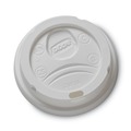 Cup Lids | Dixie 9538DX 8 oz. Drink-Thru Hot Drink Cup Lids - White (1000/Carton) image number 0