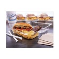 Food Containers & Lids | Dart C35UT1 StayLock 5.4 in. x 9 in. x 3.5 in. Hinged Lid Containers - Clear (250/Carton) image number 4