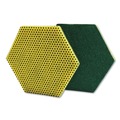 Scouring Pads & Sticks | Scotch-Brite 96HEX 5 in. x 5.75 in. Dual Purpose Scour Pad - Green/Yellow (15/Carton) image number 0