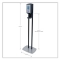 Hand Sanitizer Dispensers | PURELL 7416-DS 1200 ml 13.5 in. x 5 in. x 28.5 in. CS6 Hand Sanitizer Floor Stand with Dispenser - Graphite/Silver image number 1