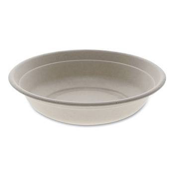Pactiv Corp. YMC508BWL32P 32 oz EarthChoice Fiber-Blend Bagasse Dinnerware Bowl - Natural (400/Carton)