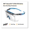 Eye Protection | 3M SF3701XSGAF-BLU SecureFit 3700 OTG Series Protective Eyewear - Blue Plastic Frame Clear Polycarbonate Lens image number 2
