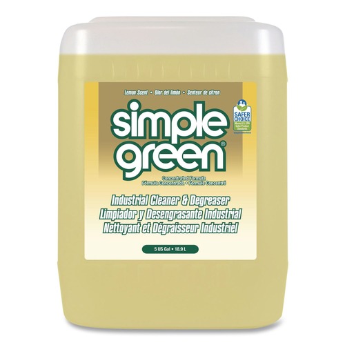 Industrial Cleaning Products | Simple Green 3000000114005 5 Gallon Industrial Cleaner and Degreaser - Lemon Scent image number 0