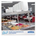 Dinner Napkins | Scott 98720 12 in. x 7 in. 1-Ply Low-Fold Dispenser Napkins - White (8000/Carton) image number 5
