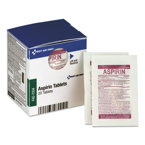 Medicines | First Aid Only FAE-7004 SmartCompliance Aspirin Refill image number 0