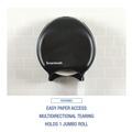 Toilet Tissue Dispensers | Boardwalk R2000BKBW 11 in. x 6.25 in. x 12.25 in. Single Jumbo Toilet Tissue Dispenser - Black image number 7