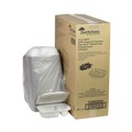 Food Containers & Lids | Pactiv Corp. YCNW02052 2-Compartment 9 x 6 x 3.1 EarthChoice Vented Microwavable MFPP Plastic Hinged Lid Container - White (170/Carton) image number 0