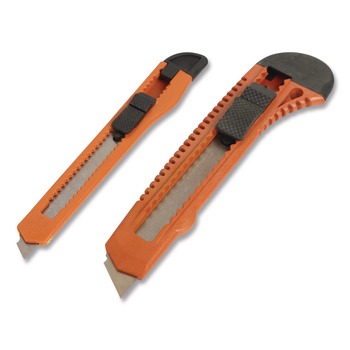  | Great Neck 2SBK 9 mm/18 mm Knife Snap-Off Utility Knife Set - Orange/Black