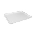 Food Storage Containers & Lids | Pactiv Corp. 0TF112S00000 11 in. x 9 in. x 0.65 in. Supermarket Foam Tray - White (250/Carton) image number 0