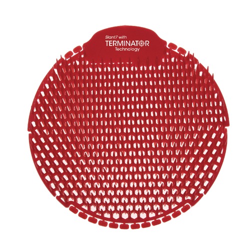 Toilet & Urinal Deodorizers | Fresh Products S7-F-005I030M-82-AAA10-00 Slant7 with Terminator Urinal Screen - Evergreen Scent Red (30/Carton) image number 0