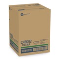 Bowls | Dixie SXB12WS Pathways 12 oz. Heavyweight WiseSize Paper Bowls with Soak Proof Shield - Green/Burgundy (4/Carton) image number 3