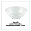 Food Containers & Lids | Anchor 4400246 7 in. x 2.56 in. 24 oz. Crystal Classics Plastic Bowl - Clear (150/Carton) image number 3