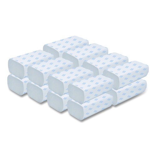 Perforated Roll & Hand Towels | GEN 5301 9.25 in. x 9.05 in. 1-Ply Multifold Towels - White (16 Packs/Carton) image number 0