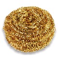 Grill Scrubbers | Franklin Cleaning Tech 7380550 50 g Brass Scrubber - Gold (72/Carton) image number 0