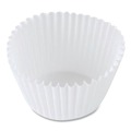 Perforated Roll & Hand Towels | Hoffmaster 610070 2.25 Diameter x 1.88 h Fluted Paper Bake Cups - White (500/Pack, 20 Packs/Carton) image number 1