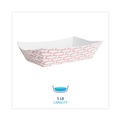 Food Containers & Lids | Boardwalk BWK30LAG500 5 lbs. Capacity Paper Food Baskets - Red/White (500/Carton) image number 5