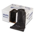 Low-Density Trash Bags | Inteplast Group WSL3036XPK 30 in. x 36 in. 0.9 mil 30 gal Interleaved Roll Low-Density Commercial Can Liners - Black (25 Bags/Roll, 8 Rolls/Carton) image number 0
