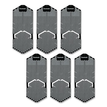 TOILET AND URINAL DEODORIZERS | Boardwalk TSU-P-006I006I-56-AAS80 5.22 oz Vertical Urinal Screen - Midnight Coast Scent/Black (6/Carton)