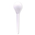 Perforated Roll & Hand Towels | Eco-Products EP-S014 Plantware Compostable Heavyweight Plastic Soup Spoon - White (1000/Carton) image number 1