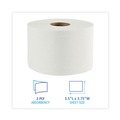 Perforated Roll & Hand Towels | Boardwalk BWK45XTRA 2-Ply OptiCore Green Xtra Septic Safe Controlled Bath Tissue - White (36/Carton) image number 2