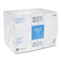 Cleaning Cloths & Wipes | Georgia Pacific Professional 80535 Pacific Blue Select 9.5 in. x 13 in. 1-Ply Disposable Patient Care Washcloths - Unscented White (50/Pack, 20 Packs/Carton) image number 1